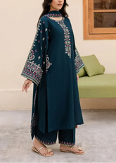 Grace S1227-Embroidered 3pc Lawn Dress With Embroidered chiffon Dupatta.