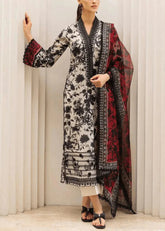 Grace S1104-Printed & Embroidered 3pc Lawn dress with Digital Printed Lawn Dupatta.