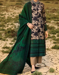 Grace W255- Digital Printed 3pc linen dress with Printed Linen dupatta.
