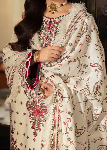 Grace W801-Embroidered 3pc Marina Dress With Embroidered Marina Shawl.