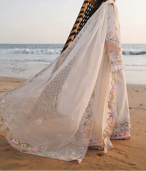 Grace S1504 - Embroidered 3pc CHIKANKARI Lawn Dress With Printed Lawn Dupatta.