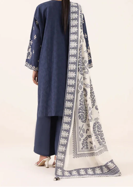 Grace W826-Embroidered 3pc Marina Dress With Printed Shawl.