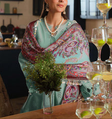 Grace S951-Embroidered 3PC CHIKANKARI Lawn Dress With Printed Munar Dupatta.