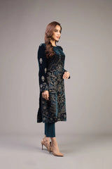 Grace W24 - Embroidered Velvet Shirt.