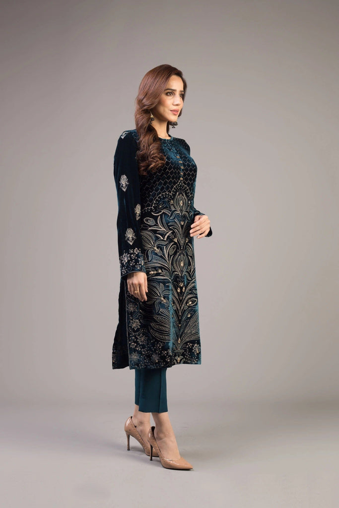 Grace W24 - Embroidered Velvet Shirt.