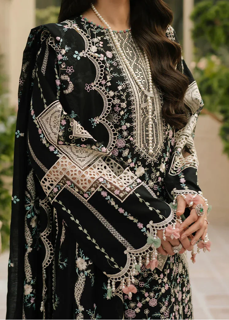 Grace W1100 - Embroidered 3pc Marina Dress With Embroidered Chiffon Dupatta.