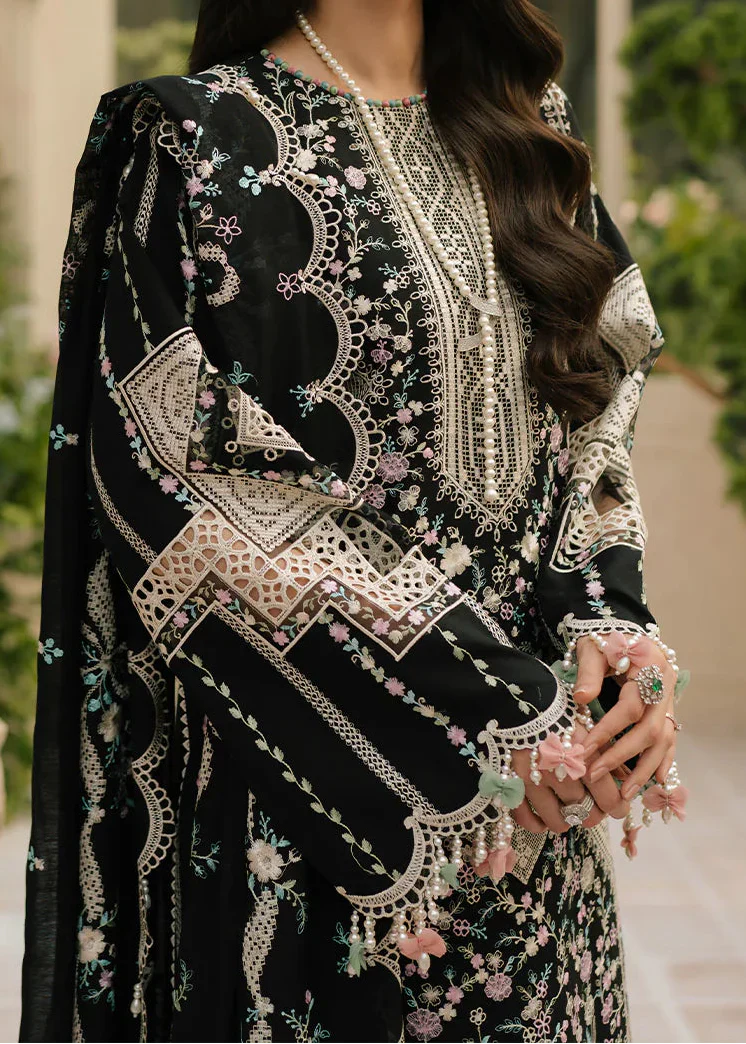 Grace Z-(S1373) - Stitched Embroidered 3pc Lawn Dress With Embroidered Chiffon Dupatta.