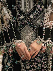 Grace Z-(S1373) - Stitched Embroidered 3pc Lawn Dress With Embroidered Chiffon Dupatta.