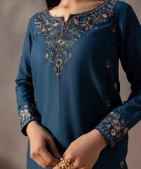 Grace W733 - Embroidered 2PC Marina Dress