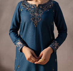 Grace W733 - Embroidered 2PC Marina Dress