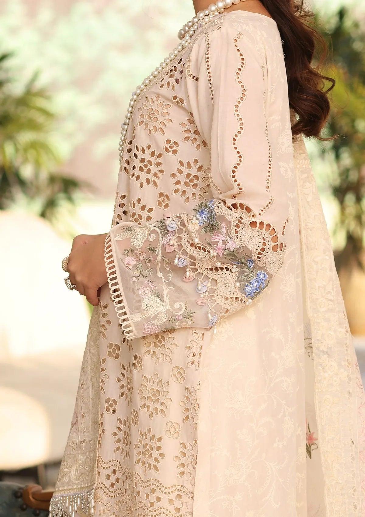 Grace S1496 - Embroidered 3pc CHIKANKARI Lawn Dress With Printed Lawn Dupatta.