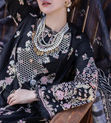 Grace S1233-Embroidered 3pc Lawn Dress With Embroidered  Munar Dupatta.