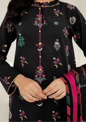 Grace W902 - Digital Printed 3pc Karandi Dress With Digital Printed Karandi Shawl.