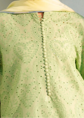 Grace S1288-Embroidered 3pc CHIKANKARI Lawn Dress With Printed Munar Dupatta.