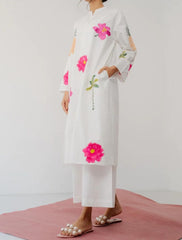 Grace S724-Embroidered 2pc lawn dress