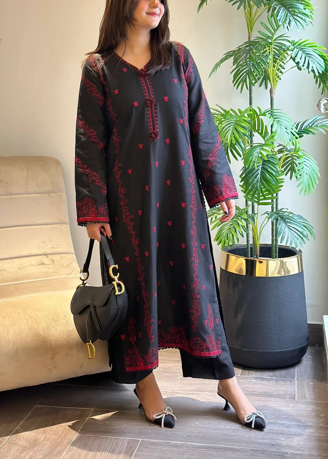 Grace S1194-Embroidered 2pc Lawn Dress