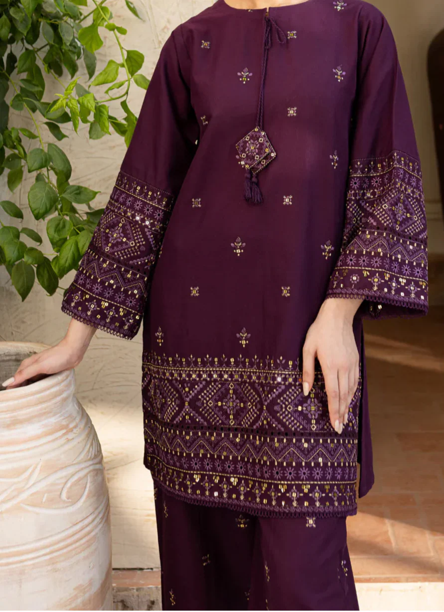 Grace W719-Embroidered 2pc Marina Dress