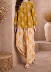 Grace W1060 - Digital Printed 2pc Silk Dress.