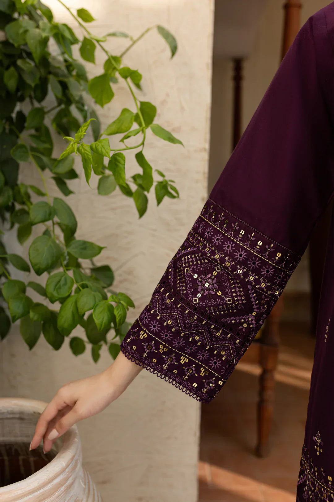 Grace W719-Embroidered 2pc Marina Dress