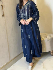 Grace W682- Embroidered 2pc Khaddar dress
