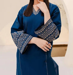 Grace Z-(W684) - Stitched Embroidered 2pc Marina dress