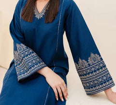 Grace W684- Embroidered 2pc Marina dress