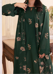 Grace W829-Embroidered 3pc Marina Dress With Printed Shawl.