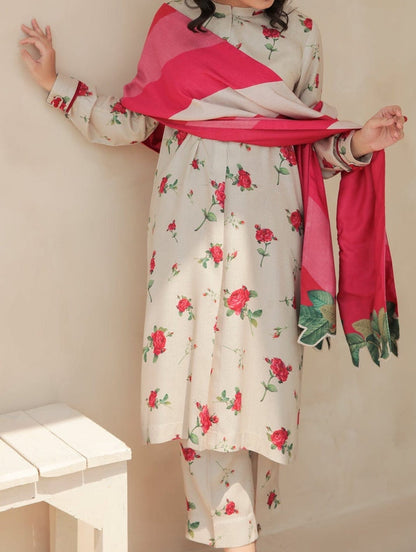 Grace S546- Printed 3pc lawn dress with Printed lawn dupatta.