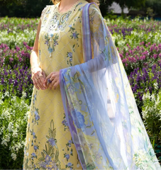 Grace S1429 - Embroidered 3pc Lawn Dress With Printed Lawn Dupatta.