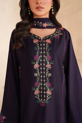 Grace S1443-Embroidered 3pc Lawn Dress With Embroidered Chiffon Dupatta.