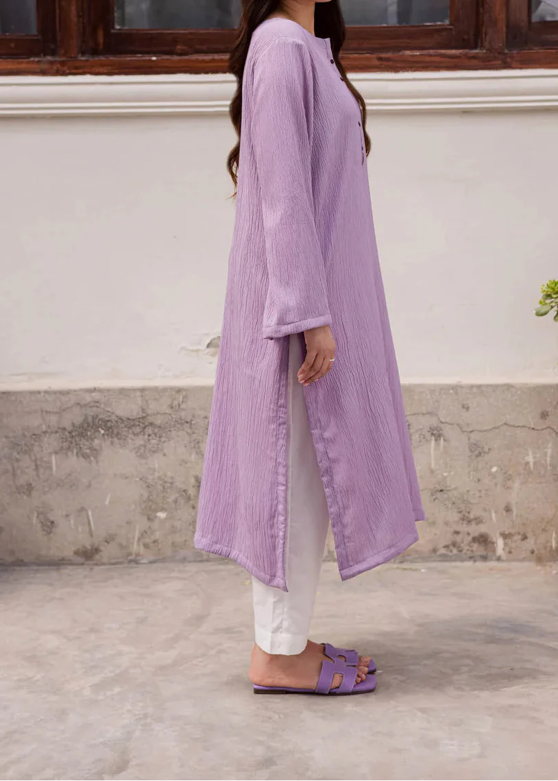 C-S 059- STITCHED 2PC LAWN CO-ORD SET.