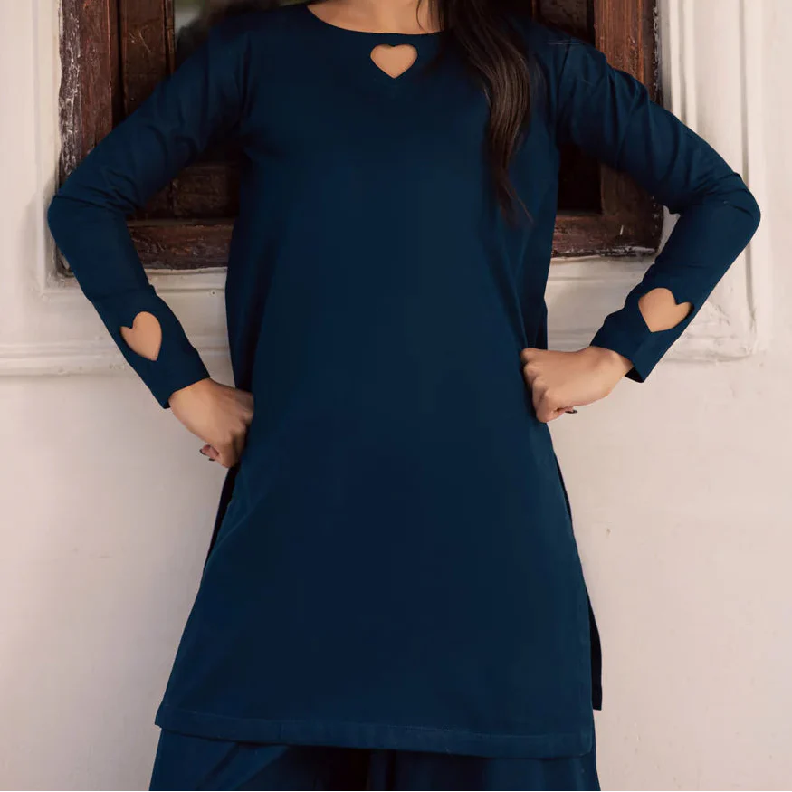 C-S 064- STITCHED 2PC LAWN CO-ORD SET.