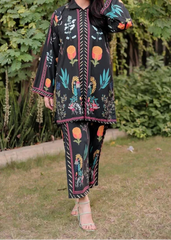Grace W960- Digital Printed 2pc Karandi Dress.