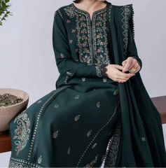 Grace S1437-Embroidered 3pc Lawn Dress With Embroidered Lawn Dupatta.