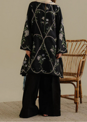 Grace W744-Embroidered 3pc Marina Dress With Printed Shawl.