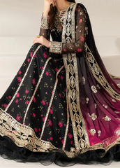 Grace S1337 - Printed & Embroidered 3pc Lawn Dress With Embroidered Chiffon Dupatta.