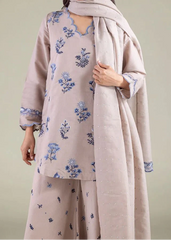 Grace S1485-Embroidered 3pc Lawn Dress With Printed Lawn Dupatta.