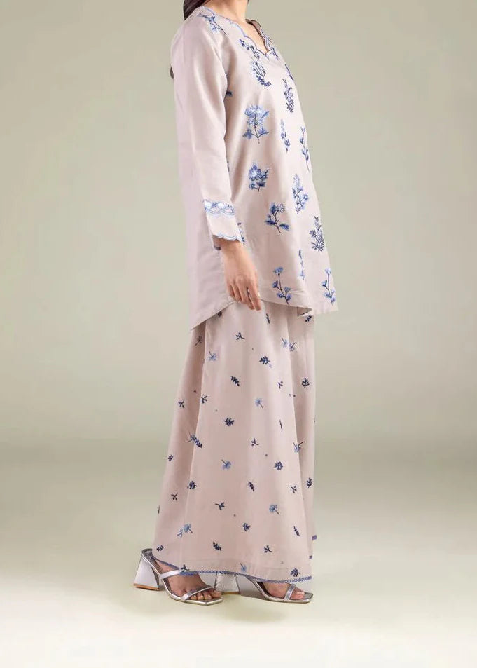 Grace S1485-Embroidered 3pc Lawn Dress With Printed Lawn Dupatta.
