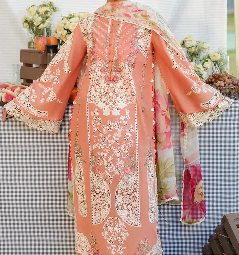 Grace S1392 - Embroidered 3pc CHIKANKARI Lawn Dress With Printed Lawn Dupatta.