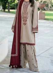 Grace Z-(S1235) - Stitched Embroidered 3pc Lawn Dress With Printed Lawn Dupatta.