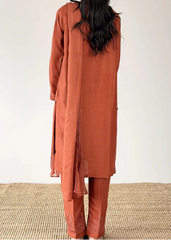 Grace S1450- Embroidered 3pc Lawn Dress With Embroidered Khaddi Net Dupatta.