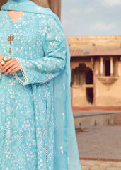 Grace S723-Embroidered 3pc Lawn Dress With Embroidered Chiffon Dupatta.