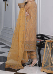 MARIGOLD– Embroidered Chiffon Unstitched 3Pc Suit.