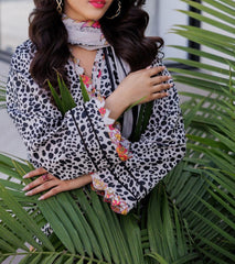 Grace S923-Digital Printed 3pc Lawn Dress with Digital Printed Lawn Dupatta.