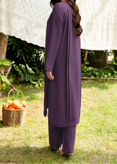 C-S 033- STITCHED 2PC DHANAK CO-ORD SET.