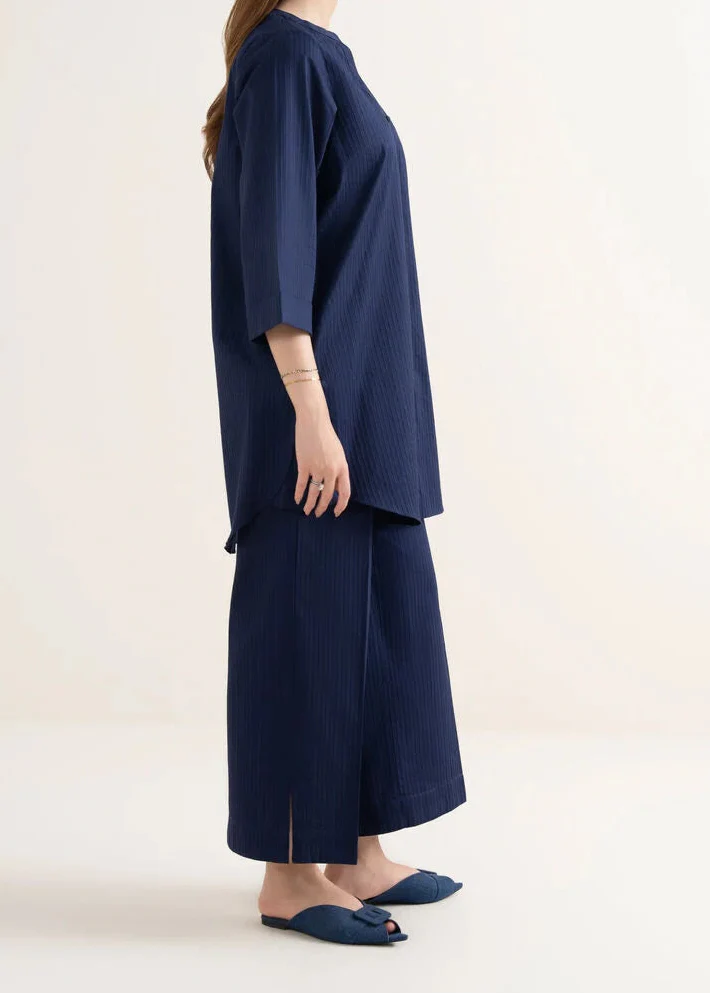 C-S 037- STITCHED 2PC DHANAK CO-ORD SET.