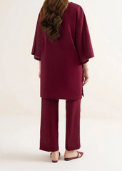 C-S 038- STITCHED 2PC DHANAK CO-ORD SET.