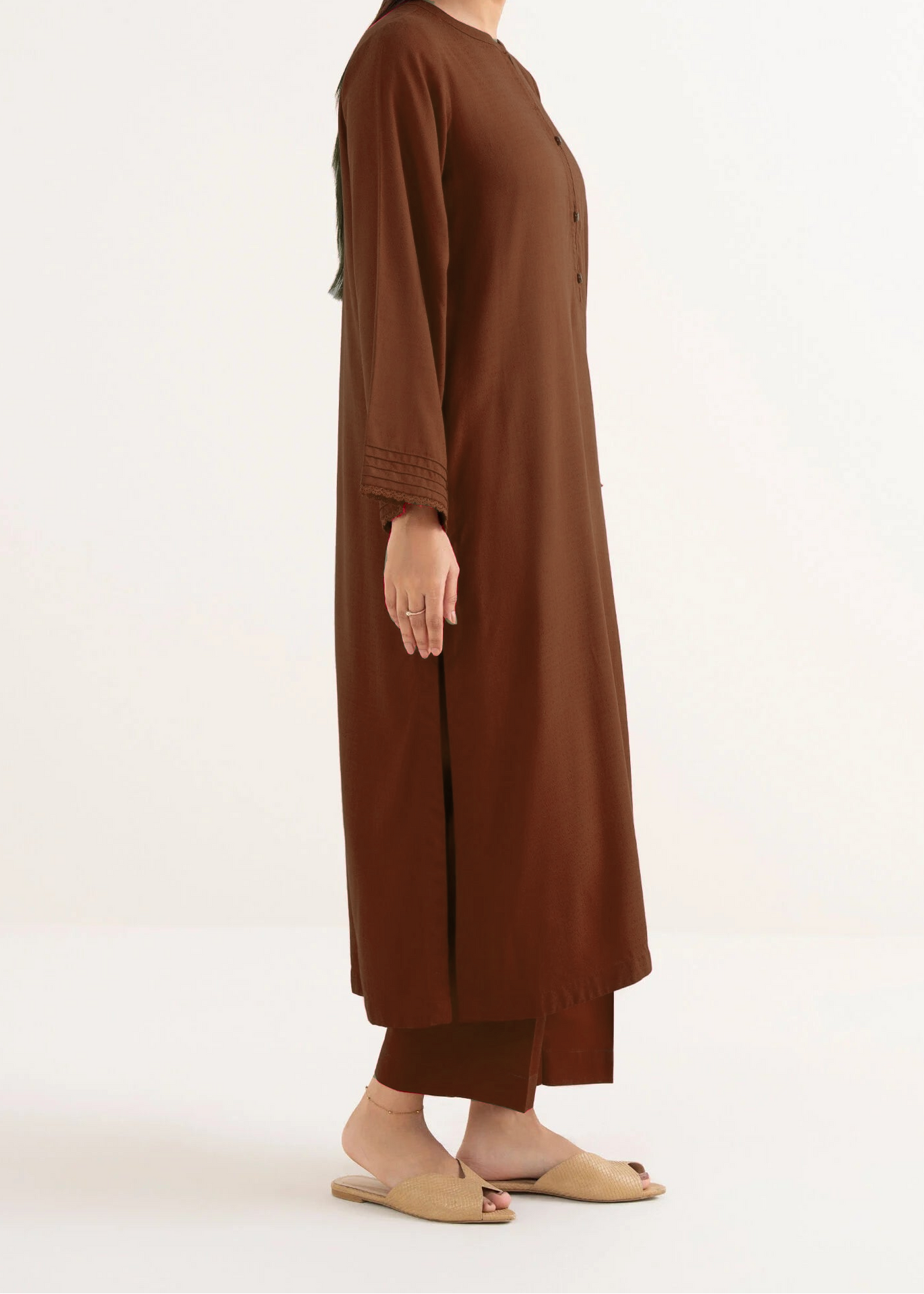 C-S 032- STITCHED 2PC DHANAK CO-ORD SET.