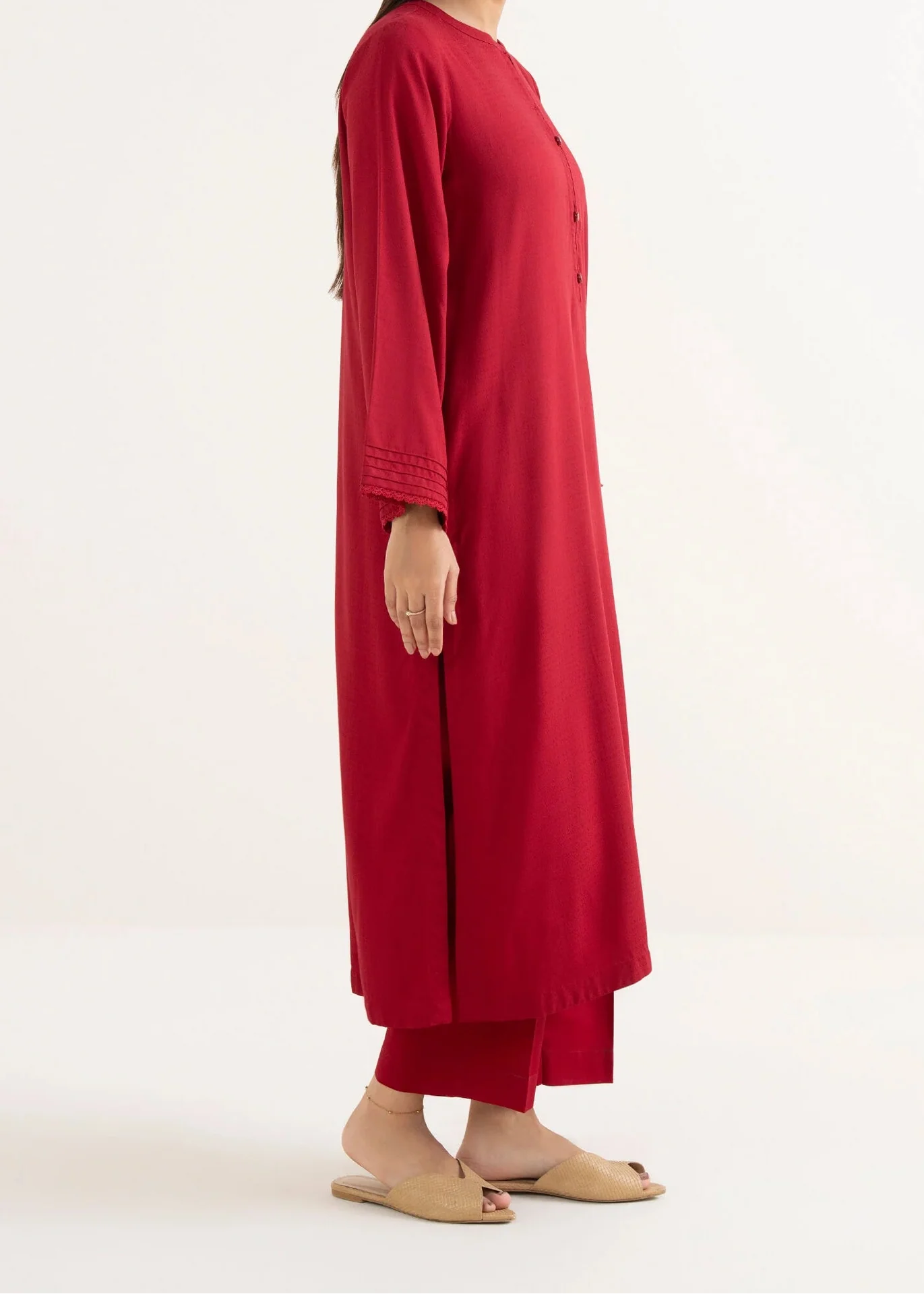 C-S 008- STITCHED 2PC DHANAK CO-ORD SET.