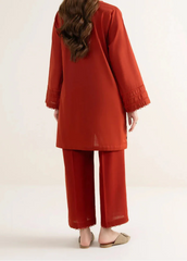 C-S 014- STITCHED 2PC DHANAK CO-ORD SET.